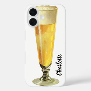 Coques iPhone 16 Bière pression haute vintage Frosty, boisson alcoo