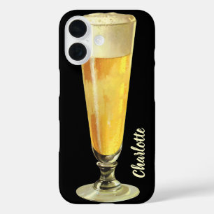 Coques iPhone 16 Bière vintage haute draft Frosty, boisson alcoolis
