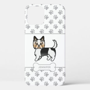 Case-Mate iPhone Case Biewer Terrier Avec Pâtes, Os De Chien & Nom