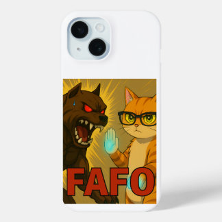 Coque Pour iPhone 15 Big Attitude Cat & Dog Phone Case – Unbothered