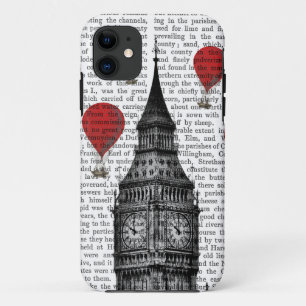 Case-Mate iPhone Case Big Ben et ballons à air d'un rouge ardent