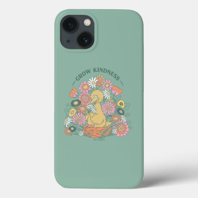 Coques Case-Mate iPhone Big Bird | Grow Kindness Floral Graphic (Verso)