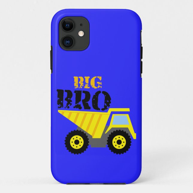 Coques Case-Mate iPhone Big Bro Construction Camion à vidange jaune (Dos)