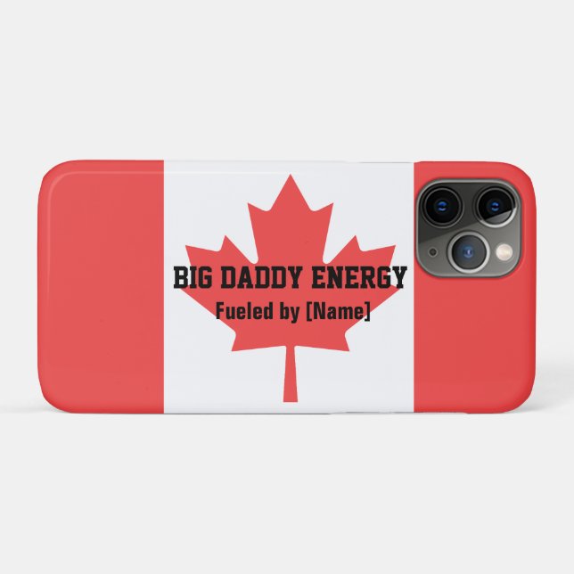 Coques Case-Mate iPhone Big Daddy Énergie Canada Feuille d'érable alimenté (Dos (Horizontal))