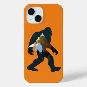 Coque Pour iPhone 15 Bigfoot de la forêt nocturne