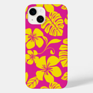 COQUE POUR iPhone 14 BIKINI ROSE (ROSE CHAUDE/JAUNE)