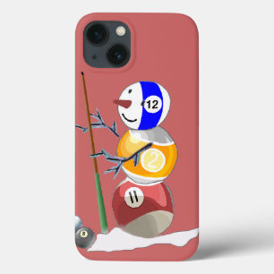 Etui iPhone 13 Billiard Ball Snowman