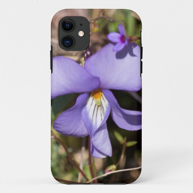 Coques Case-Mate iPhone Birds-Foot Violet w/ Bluets (Dos)