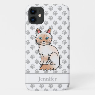 Case-Mate iPhone Case Birman / Ragdoll tigré roux et nom