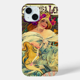 Coque Pour iPhone 15 Biscuits Lefevre-Utile par Alphonse Mucha (1896)