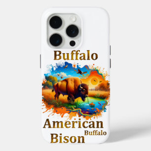 Coque iPhone 15 Pro Bison de Buffalo américain