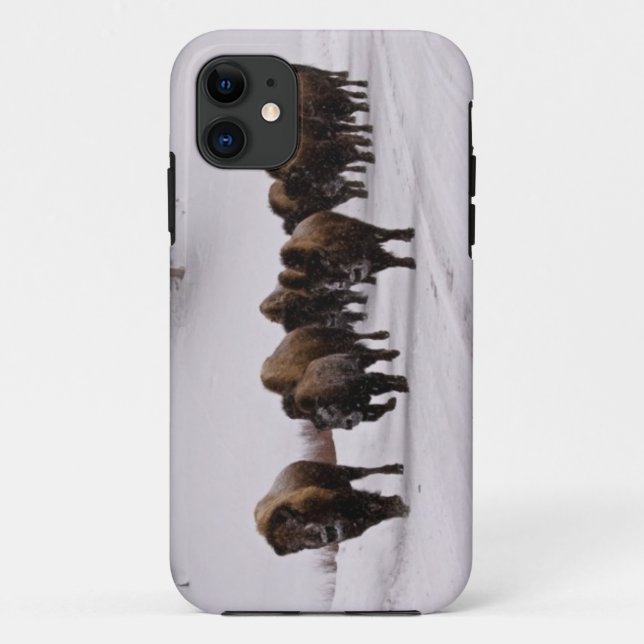 Coques Case-Mate iPhone Bison en hiver (Dos)
