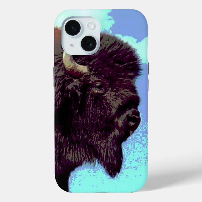 Coques Case-Mate iPhone Bison Pop Art (Verso)