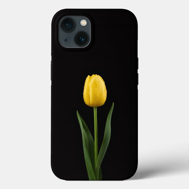 Coques Case-Mate iPhone Black 4 Luxe iPhone 13, Golden Tulip (Verso)