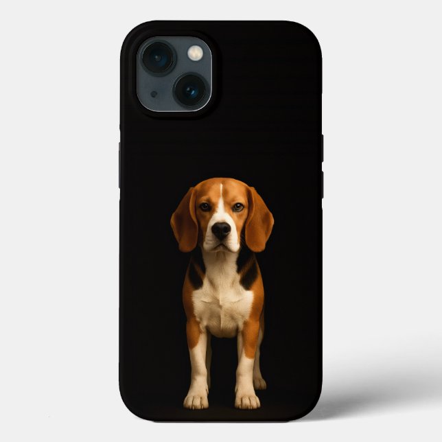 Coques Case-Mate iPhone Black 4 Luxe iPhone 13, Kind Beagle (Verso)