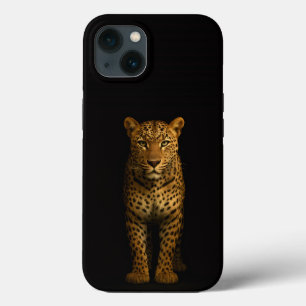 Case-Mate iPhone Case Black 4 Luxe iPhone 13, Léopard Majestueux