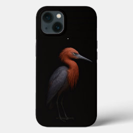 Case-Mate iPhone Case Black 4 Luxe iPhone 13, Reddish Egret