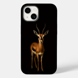 Coque Pour iPhone 14 Black 4 Luxe iPhone 14 Mate, Elegant Gazella