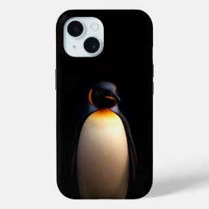 Coque Pour iPhone 15 Black 4 Luxe iPhone 15 Coque, Empereur Penguin
