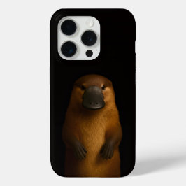 Coque iPhone 15 Pro Black 4 Luxe iPhone 15 Pro Mate, Elegant Platypus