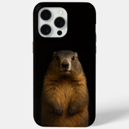Coque iPhone 15 Pro Max Black 4 Luxe iPhone 15 Pro Max, Fluffy Marmot