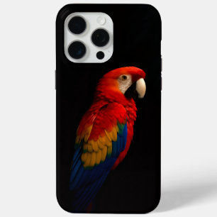 Coque iPhone 15 Pro Max Black 4 Luxe iPhone 15 Pro Max, Parrot Scarlet
