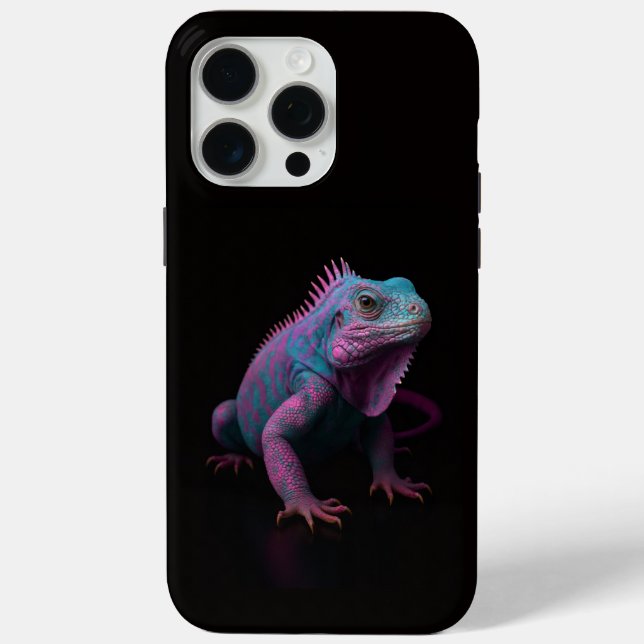 Coques Case-Mate iPhone Black 4 Luxe iPhone 15 Pro Max, Pink Iguana (Verso)