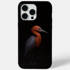 Coque iPhone 15 Pro Max Black 4 Luxe iPhone 15 Pro Max, Reddish Egret