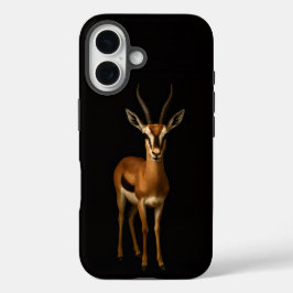 Coques iPhone 16 Black 4 Luxe iPhone 16 Mate, Elegant Gazella