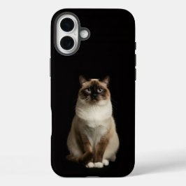 Coques iPhone 16 Plus Black 4 Luxe iPhone 16 Plus, Birmanese Cat