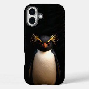 Coques iPhone 16 Plus Black 4 Luxe iPhone 16 Plus, Rockhopper Penguin