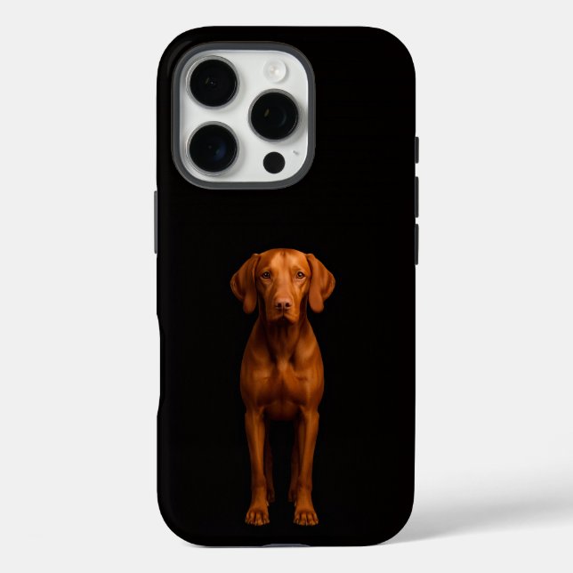Coques Case-Mate iPhone Black 4 Luxe iPhone 16 Pro, Agile Vizsla Dog (Verso)