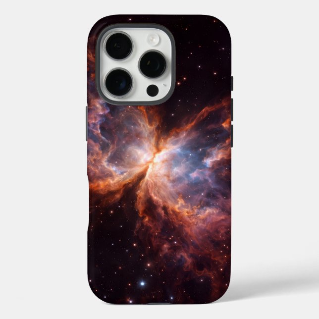 Coques Case-Mate iPhone Black 4 Luxe iPhone 16 Pro, Butterfly Nebula (Verso)