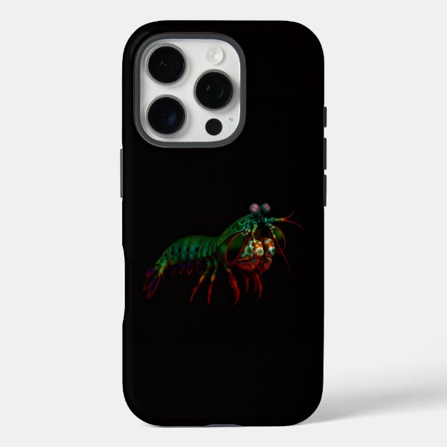 Coques Case-Mate iPhone Black 4 Luxe iPhone 16 Pro, Mantis Shrimp (Verso)