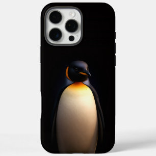 Coques iPhone 16 Pro Max Black 4 Luxe iPhone 16 Pro Max, Empereur Penguin