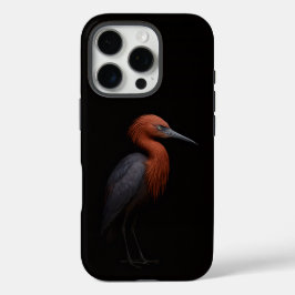 Coques iPhone 16 Pro Black 4 Luxe iPhone 16 Pro, Reddish Egret