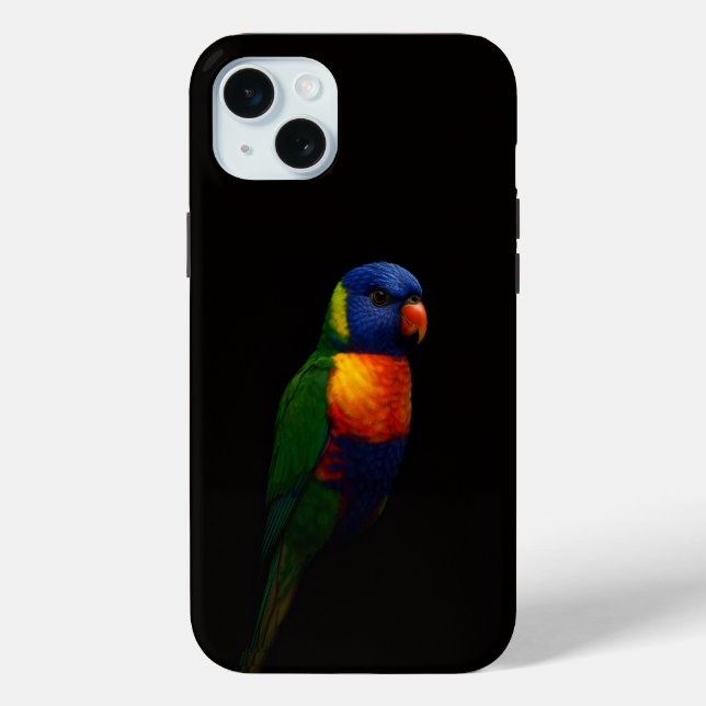 Coques Case-Mate iPhone Black 4 Luxe, Lorikeet Parrot (Verso)