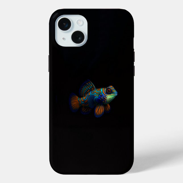 Coques Case-Mate iPhone Black 4 Luxe, Poisson Dragonet Mandarin (Verso)