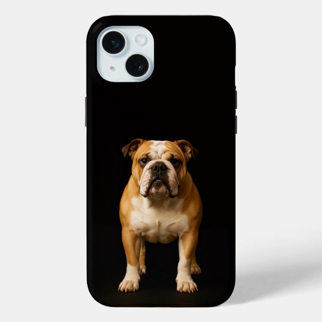 Coques Case-Mate iPhone Black 4 Luxe, Stamina Bulldog iPhone 15 Plus (Verso)