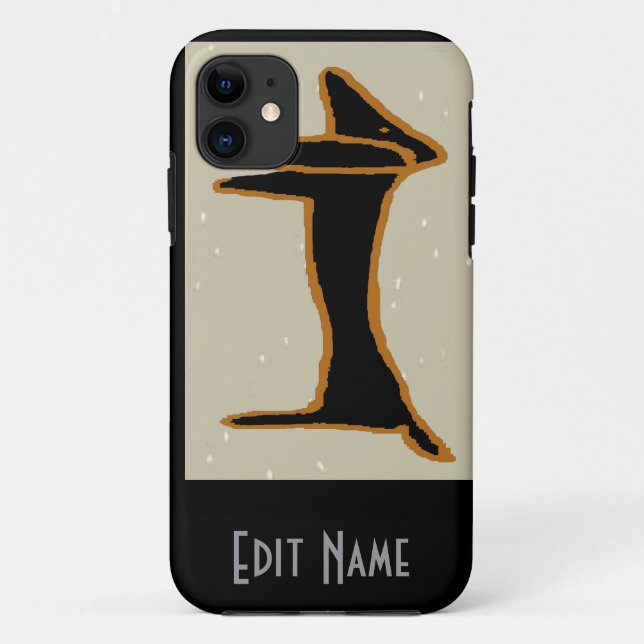 Coques Case-Mate iPhone Black Abstrait Dachshund (Dos)