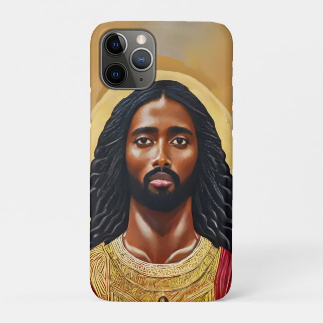 Coques Case-Mate iPhone Black African Jésus Christ Art religieux (Dos)