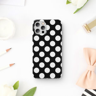 Case-Mate iPhone Case Black and White Polka Dots, Polka Dot Pattern