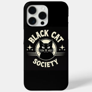 Coque iPhone 15 Pro Max Black Cat Society