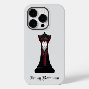 Coque Pour iPhone 14 Pro Black Chess queen / Nom personnalisé Coque-Mate iP