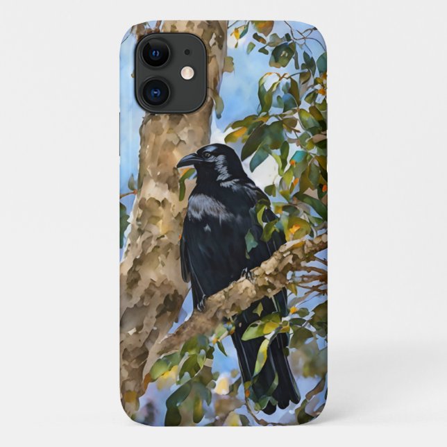 Coques Case-Mate iPhone Black Crow Bird Art Nature Téléphone Case (Dos)