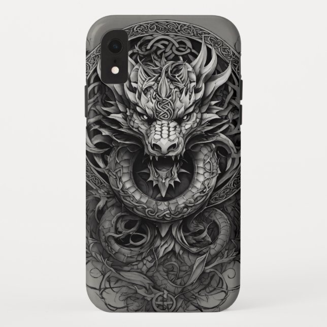 Coques Case-Mate iPhone Black Dragon Majesty : Mystical Tee Design (Dos)