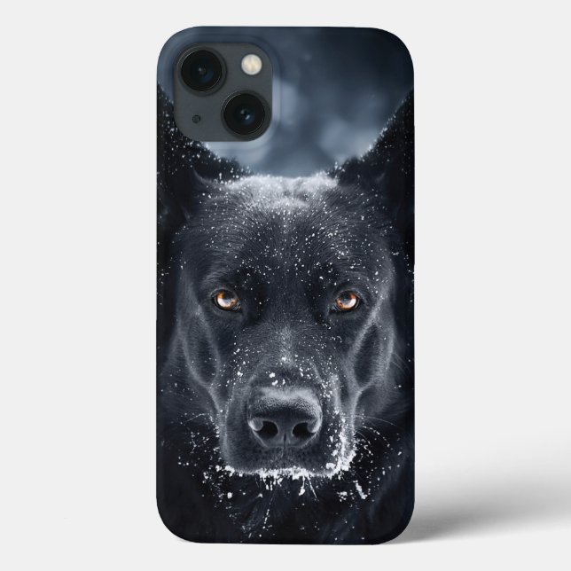 Coques Case-Mate iPhone Black German Shepherd (Verso)