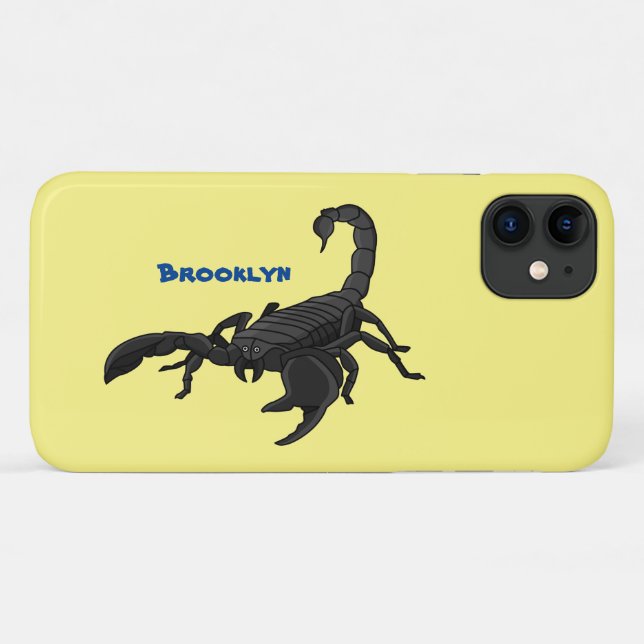 Coques Case-Mate iPhone Black hungry scorpion (Dos (Horizontal))