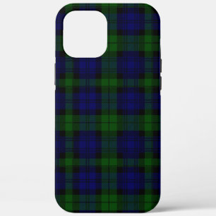 Case-Mate iPhone Case Black Watch Tartan bleu vert Plaid