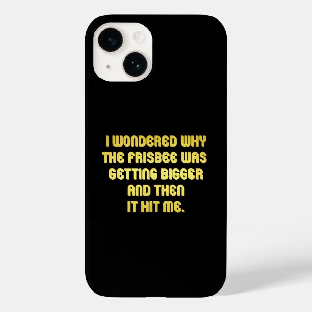 Coques Case-Mate iPhone Blague de frisbee drôle (Verso)
